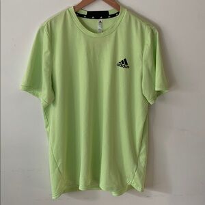 Adidas Neon Green Tee with Black Logo
